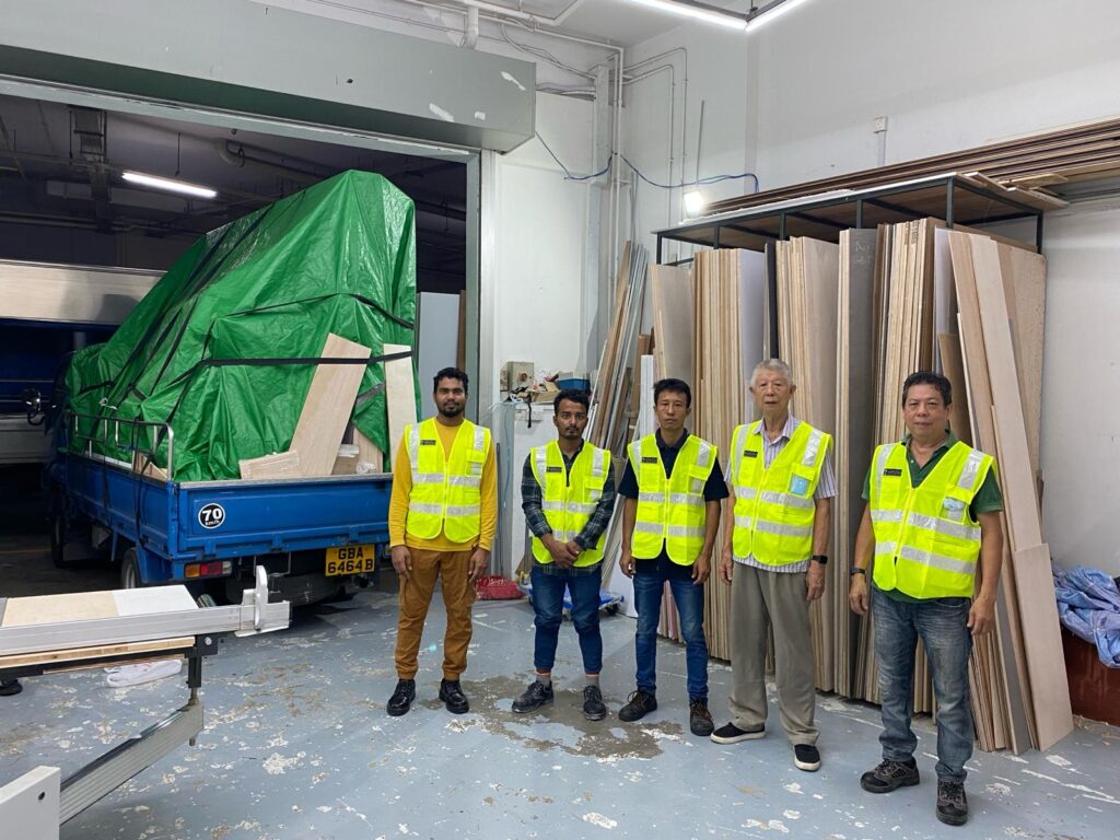 Aevo Builder crew installing on-site